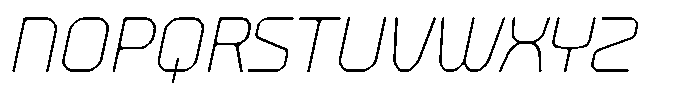 403 Edsonna Thin Slant Font UPPERCASE