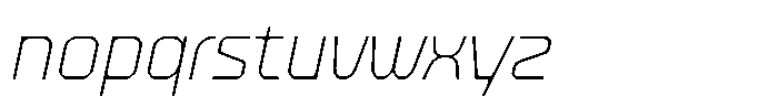 403 Edsonna Thin Slant Font LOWERCASE