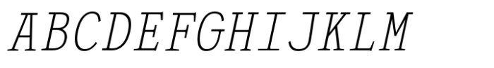 403 Felgrit X Light Slant Font UPPERCASE