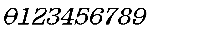 403 Obrinda Mono Black Slant Font OTHER CHARS
