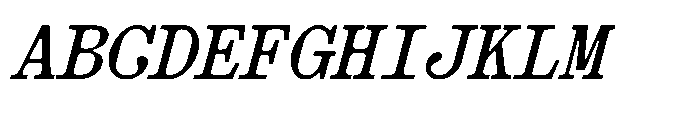 403 Obrinda Mono Black Slant Font UPPERCASE