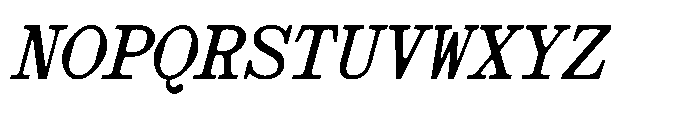 403 Obrinda Mono Black Slant Font UPPERCASE