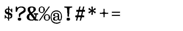 403 Obrinda Mono Black Font OTHER CHARS