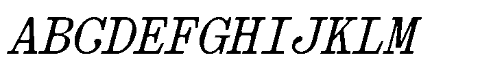 403 Obrinda Mono Bold Slant Font UPPERCASE
