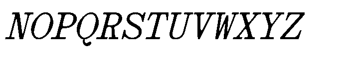 403 Obrinda Mono Bold Slant Font UPPERCASE