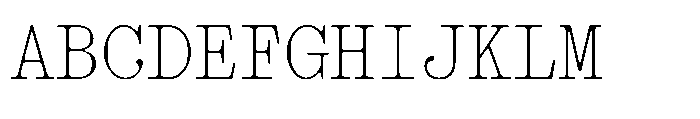 403 Obrinda Mono Light Font UPPERCASE