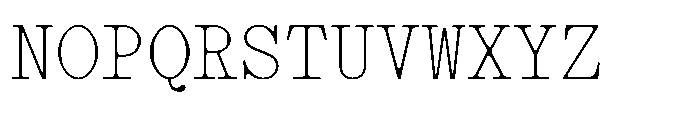 403 Obrinda Mono Light Font UPPERCASE