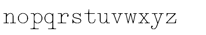 403 Obrinda Mono Light Font LOWERCASE
