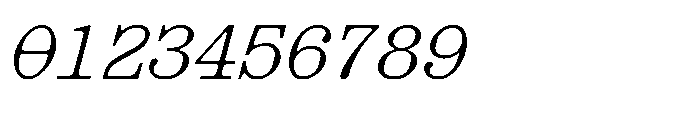 403 Obrinda Mono Medium Slant Font OTHER CHARS