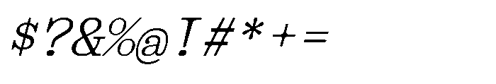 403 Obrinda Mono Medium Slant Font OTHER CHARS