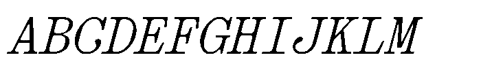 403 Obrinda Mono Medium Slant Font UPPERCASE