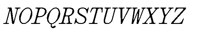 403 Obrinda Mono Medium Slant Font UPPERCASE