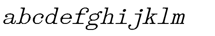 403 Obrinda Mono Medium Slant FONT