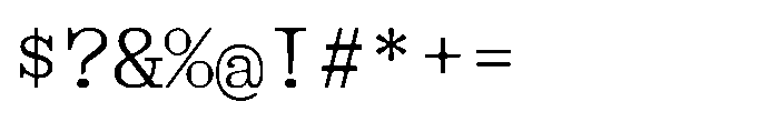 403 Obrinda Mono Medium Font OTHER CHARS