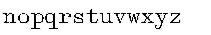 403 Obrinda Mono Medium Font LOWERCASE