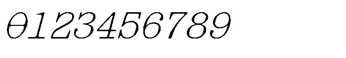 403 Obrinda Mono Slant Font OTHER CHARS