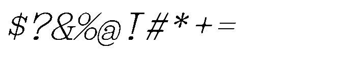 403 Obrinda Mono Slant Font OTHER CHARS