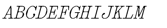 403 Obrinda Mono Slant Font UPPERCASE