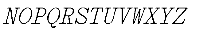 403 Obrinda Mono Slant Font UPPERCASE