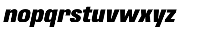 403 Vusion Extended Slant Font LOWERCASE