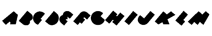 40 Degrees Font UPPERCASE