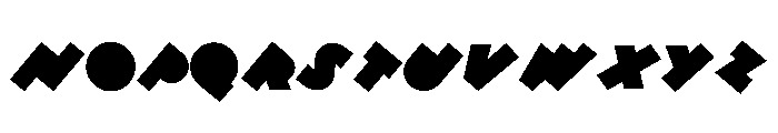 40 Degrees Font UPPERCASE