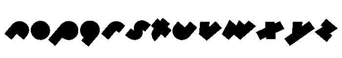 40 Degrees Font LOWERCASE