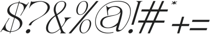 452B Sparked Light Italic otf (300) Font OTHER CHARS