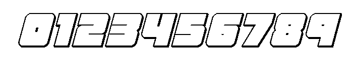 4ce 3D Italic Font OTHER CHARS