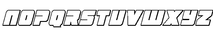 4ce 3D Italic Font UPPERCASE
