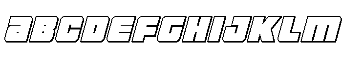 4ce 3D Italic FONT
