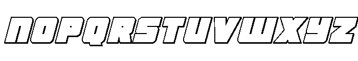 4ce 3D Italic Font LOWERCASE