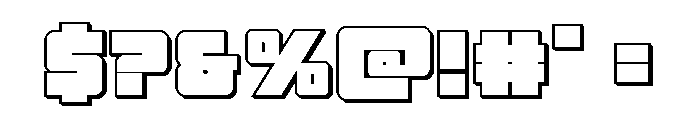 4ce 3D Font OTHER CHARS