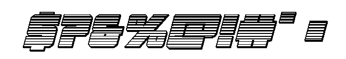 4ce Chrome Italic Font OTHER CHARS