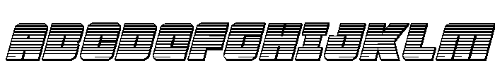 4ce Chrome Italic Font UPPERCASE