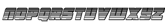 4ce Chrome Italic Font UPPERCASE
