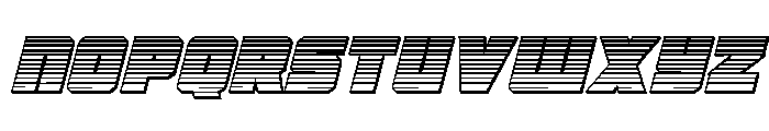 4ce Chrome Italic Font LOWERCASE
