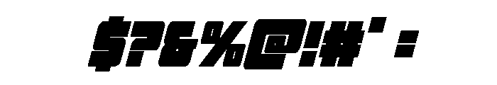 4ce Condensed Italic Font OTHER CHARS