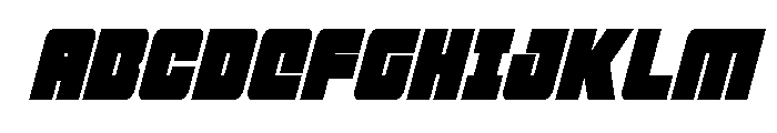 4ce Condensed Italic Font UPPERCASE