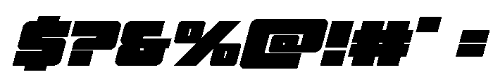 4ce Expanded Italic Font OTHER CHARS