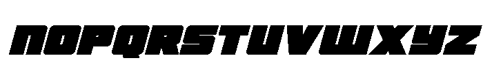 4ce Expanded Italic Font LOWERCASE