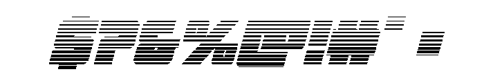 4ce Gradient Italic Font OTHER CHARS
