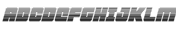 4ce Gradient Italic Font UPPERCASE