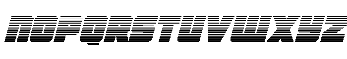 4ce Gradient Italic Font LOWERCASE