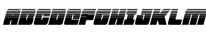 4ce Halftone Italic Font UPPERCASE