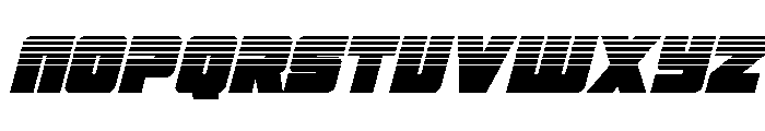 4ce Halftone Italic Font UPPERCASE