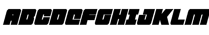 4ce Italic Font UPPERCASE