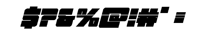 4ce Laser Italic Font OTHER CHARS