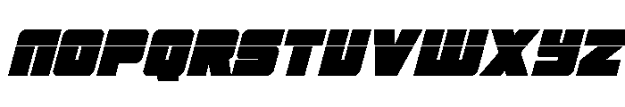 4ce Laser Italic Font UPPERCASE