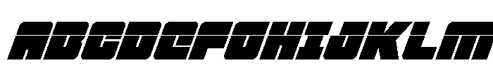 4ce Laser Super-Italic Font UPPERCASE